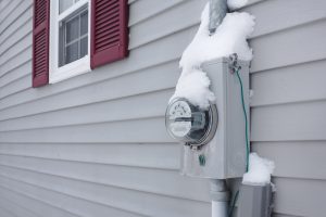 Frozen Electrical Utility Meter